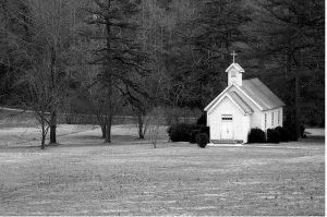 Pic of Small White Church - Church to Home Conversion
