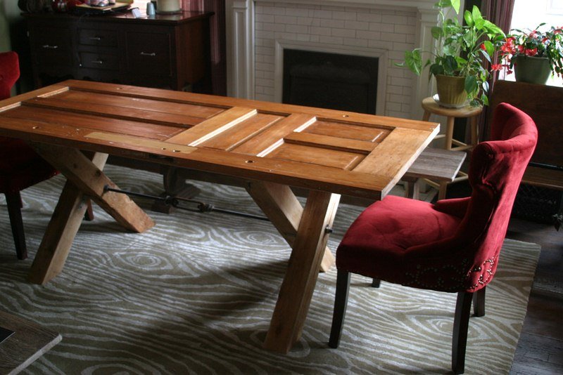 Door Table Door Table - How to Make a Wooden Dining Room Table - Easy DIY Dining Table