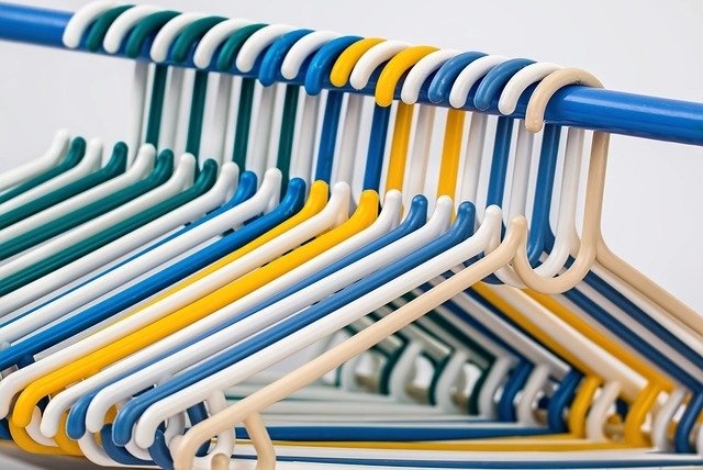 Hangers can really save space in your bedroom! Hangers can really save space in your bedroom