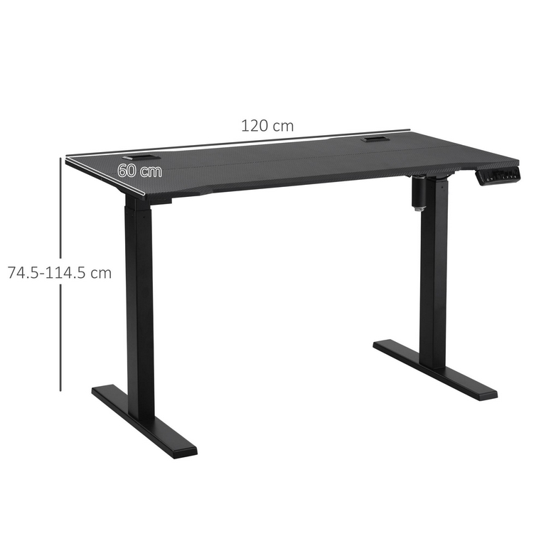 For Best Comfort Choose the Vinsetto 120 cm x 60 cm Electric Height Adjustable Standing Desk w/ Memory Setting
