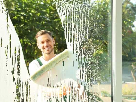 featured image - 5 Tips for Cleaning Windows Outside with Safety in Mind