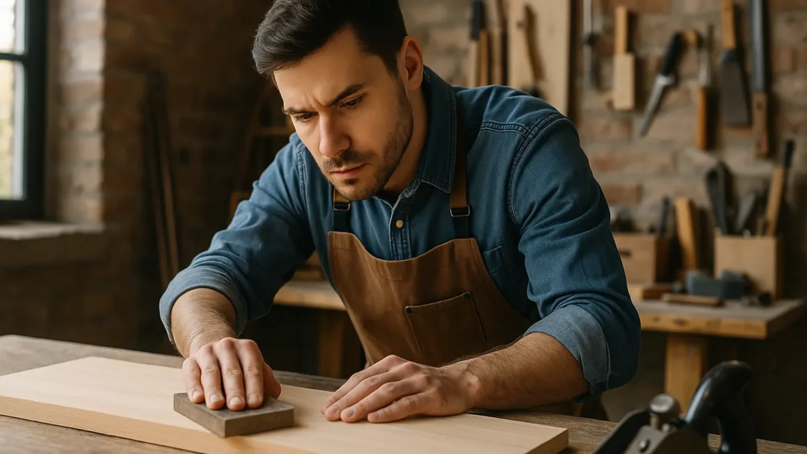 Modern office building lobby being upgraded with new lighting, clean finishes, and professional contractors walking through the space.
