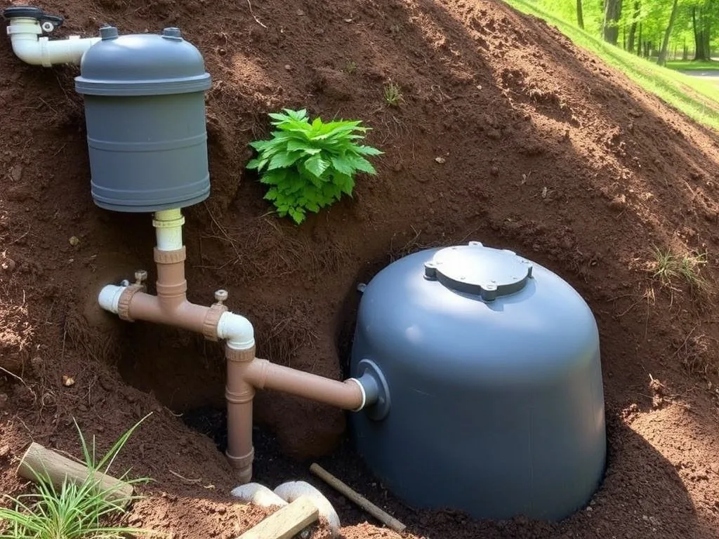 Garbage disposal for septic systems