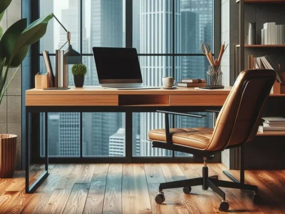 productive and stylish workspace