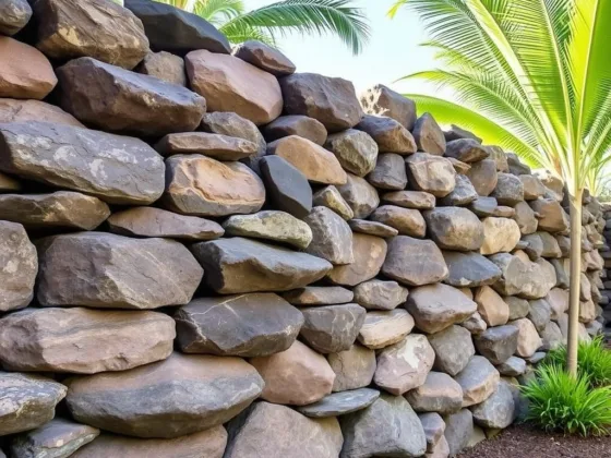 Choosing stones for Oahu rock walls