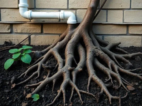 Tree roots can damage your plumbing by causing clogs and leaks.