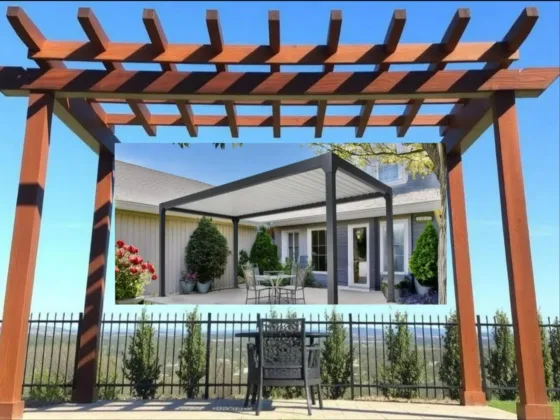 wood vs. aluminum pergolas