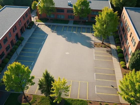 better parking lot design at children's schools