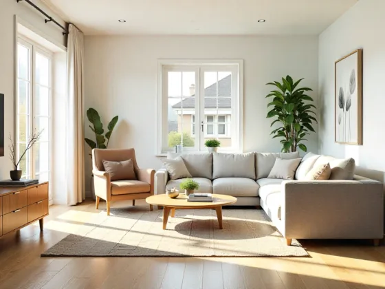 Best flooring for home value in a modern staged living room