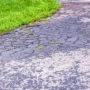 Cracked asphalt driveway showing alligator cracking and surface deterioration caused by aging and weather exposure