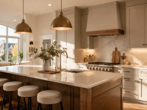 Interior contractor discussing kitchen renovations in Hamilton with a homeowner